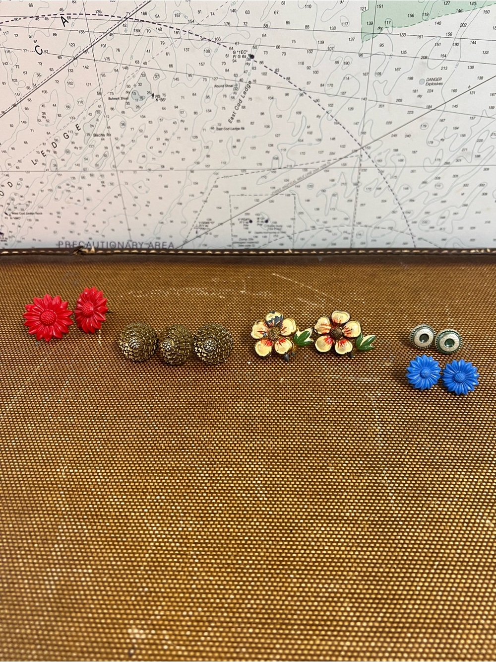 Vintage Lot Of 11 Various Curtain Tie Back Push Pins